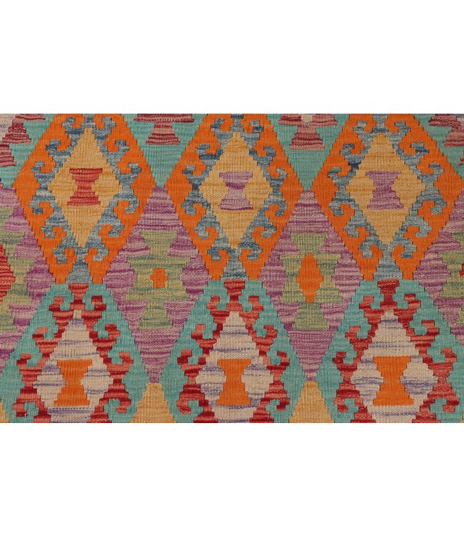 207x152 cm Handgefertigter Afghanischer traditioneller Kilim Teppich Woll