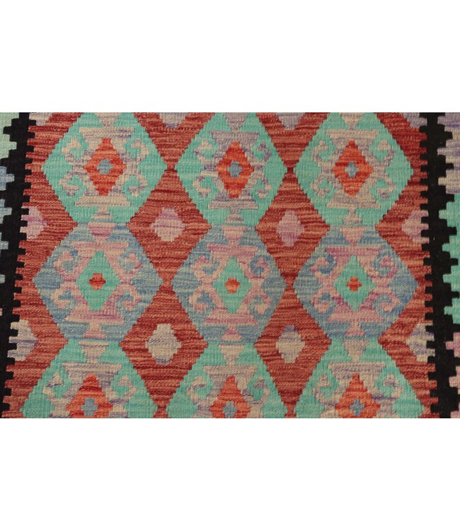 203x153 cm Handmade Afghan Traditional Kilim Area Rug Wool Carpet