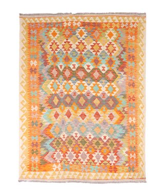 203x153 cm Handgefertigter Afghanischer traditioneller Kilim Teppich Woll 203x153 cm Handgefertigter Afghanischer traditioneller Kilim Teppich Woll