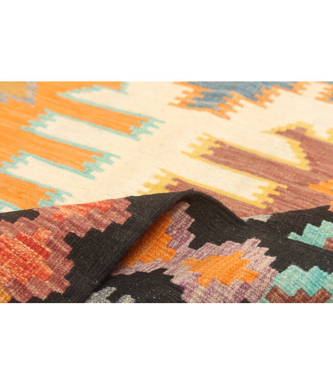 Naila kelim  Handgemacht  294x202 cm Traditional Wolle Kelim Teppich