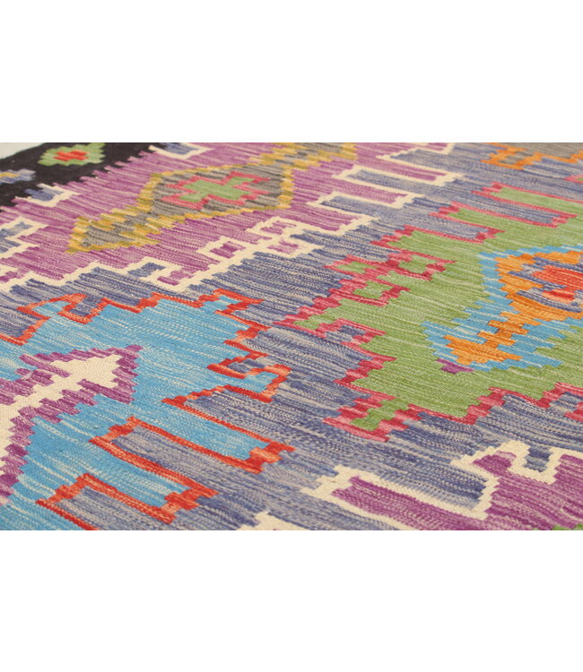 Naila kelim Handgeweven   303x205 cm Traditional Kelim Tapijt Wol