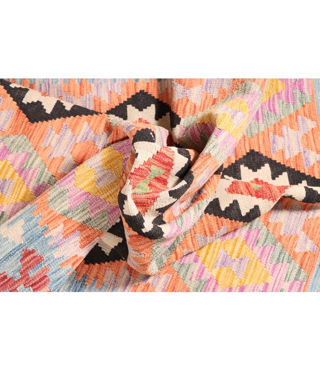 181x127  cm Handgemaakte Afghaanse traditionele Kelim Vloerkleed Wol Tapijt