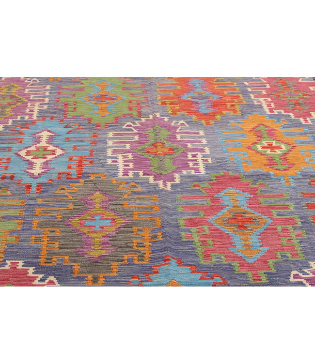 Naila kelim Handgeweven    300x203 cm Traditional Kelim Tapijt Wol