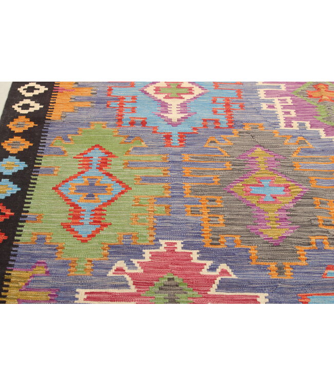 Naila kelim Handgeweven    300x203 cm Traditional Kelim Tapijt Wol