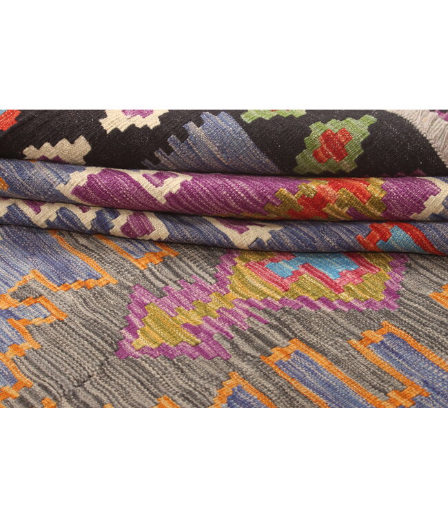 Naila kelim Handgeweven    300x203 cm Traditional Kelim Tapijt Wol