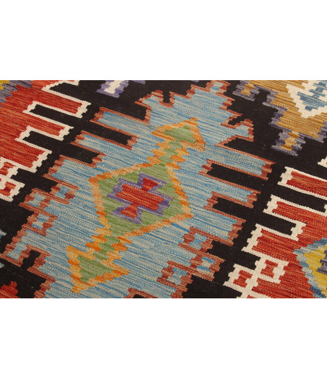 Naila kelim Handgeweven  300x207 cm  Traditional Kelim Tapijt Wol