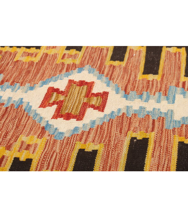 Naila kelim Handgeweven  300x207 cm  Traditional Kelim Tapijt Wol