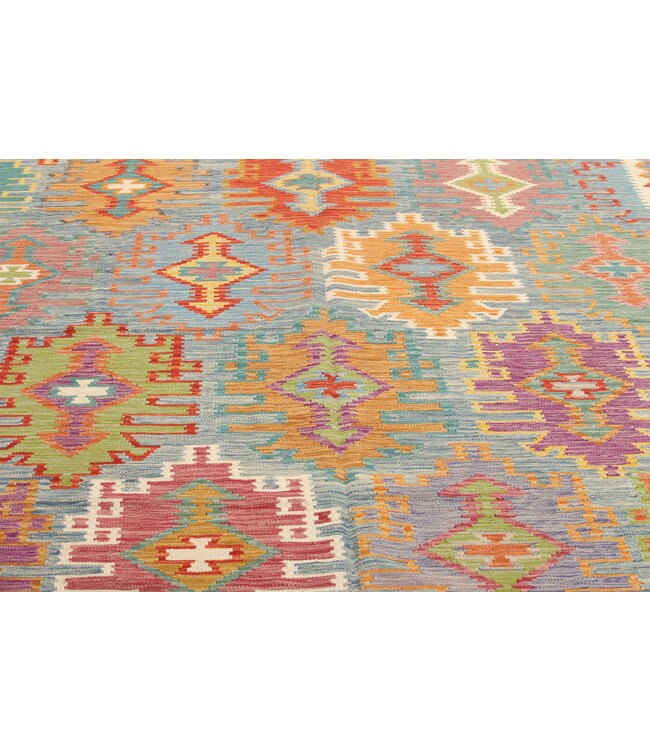 Naila kelim  Handmade   295x201 cm Traditional Kilim Area Rug Wool Carpet
