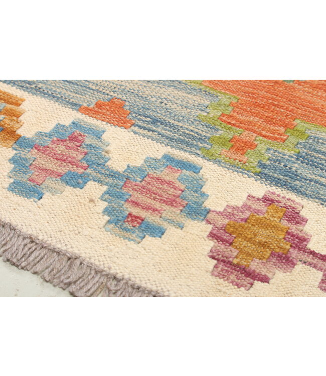 Naila kelim Handgeweven  295x201 cm  Traditional Kelim Tapijt Wol