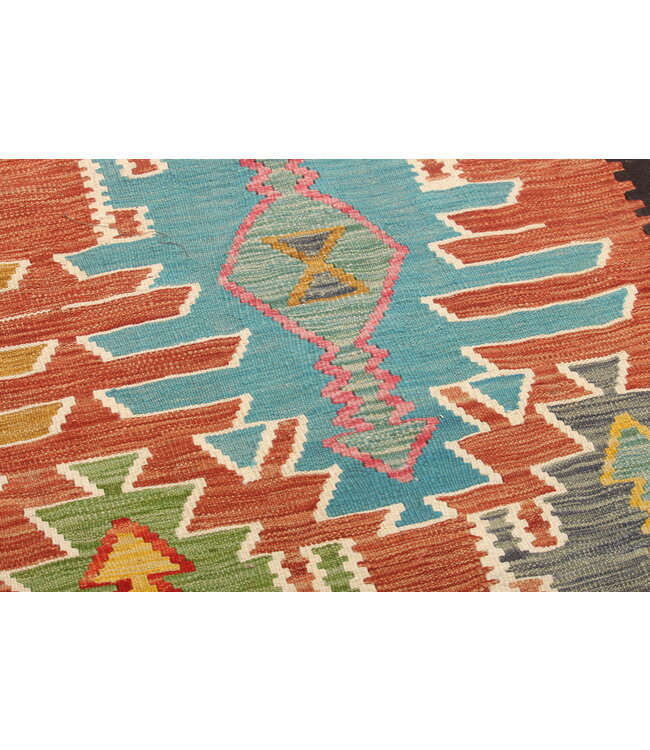 Naila kelim Handgeweven  300x207 cm  Traditional Kelim Tapijt Wol