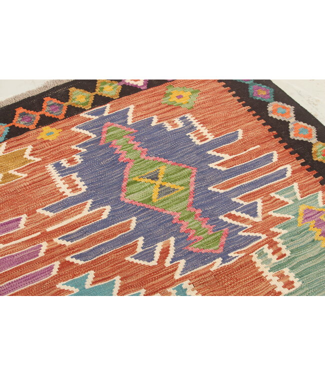 Naila kelim Handgeweven  300x207 cm  Traditional Kelim Tapijt Wol