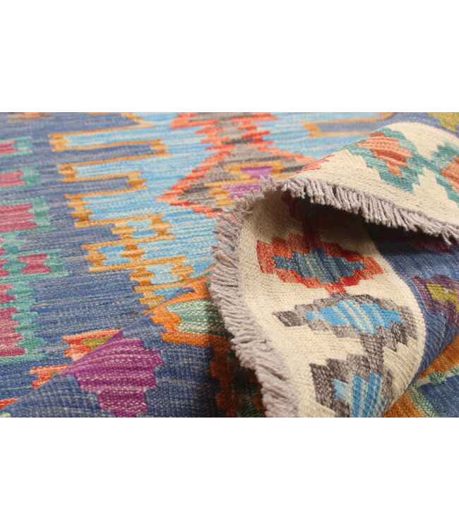Naila kelim  Handgemacht  305x207 cm Traditional Wolle Kelim Teppich