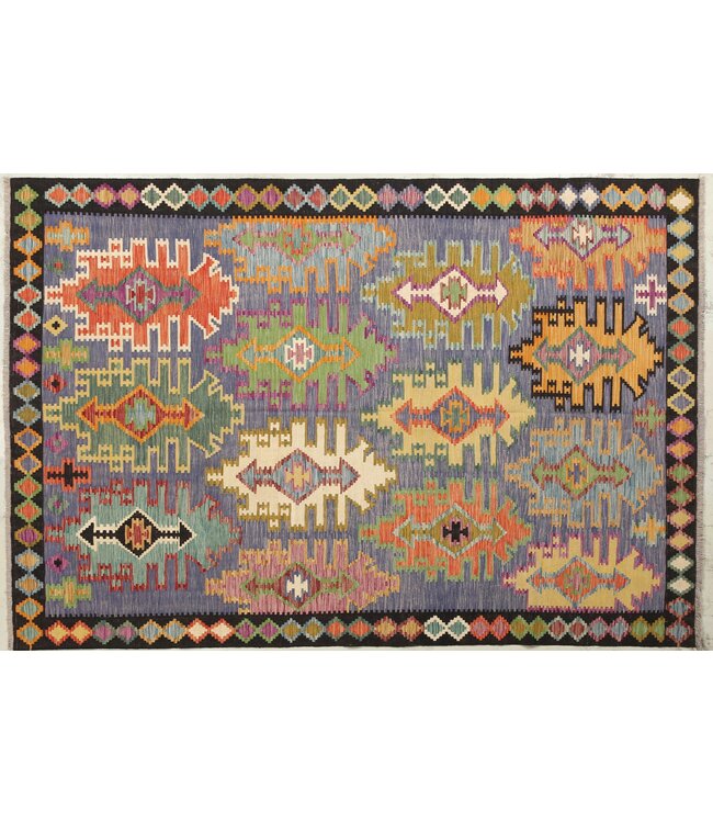 Naila kelim  Handmade 298x200 cm Traditional Kilim Area Rug Wool Carpet