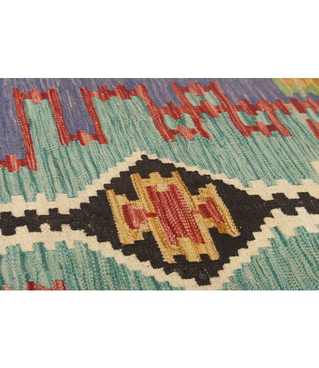 Naila kelim Handgeweven   298x200 cm Traditional Kelim Tapijt Wol