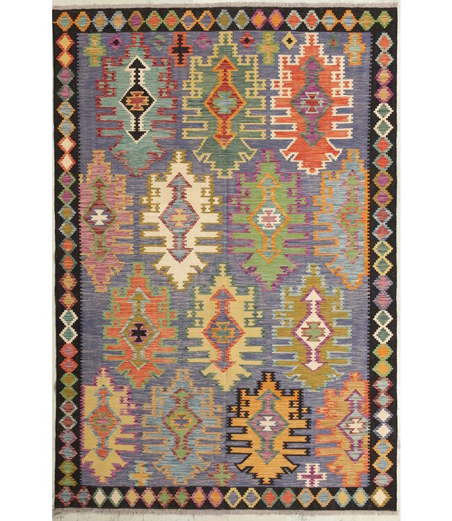 Naila kelim  Handgemacht  298x200 cm Traditional Wolle Kelim Teppich