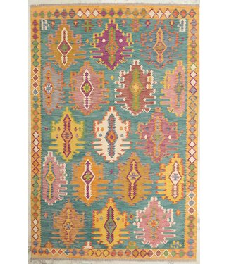 Kelimshop Naila kelim Handgemacht  307x200 cm Traditional Wolle Kelim Teppich