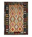 Kelimshop 171x125 cm Handgefertigter Afghanischer traditioneller Kelim Teppich Woll