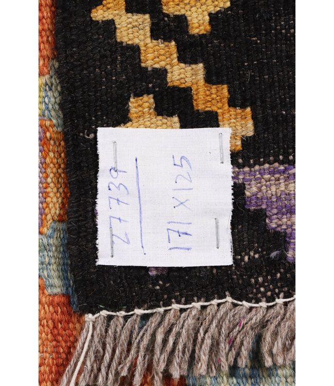 171x125  cm Handgefertigter Afghanischer traditioneller Kelim Teppich Woll