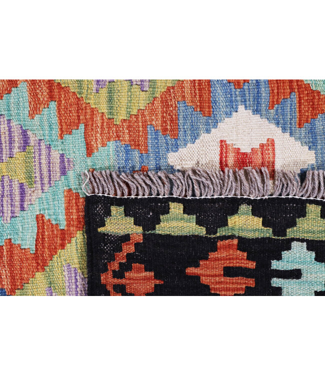 171x125  cm Handgemaakte Afghaanse traditionele Kelim Vloerkleed Wol Tapijt