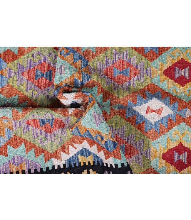 171x125  cm Handgefertigter Afghanischer traditioneller Kelim Teppich Woll