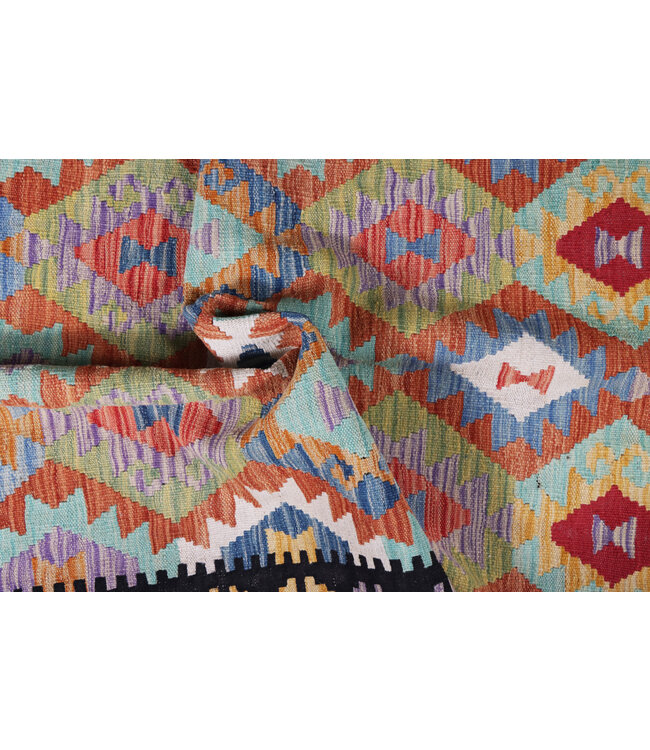 171x125  cm Handgemaakte Afghaanse traditionele Kelim Vloerkleed Wol Tapijt