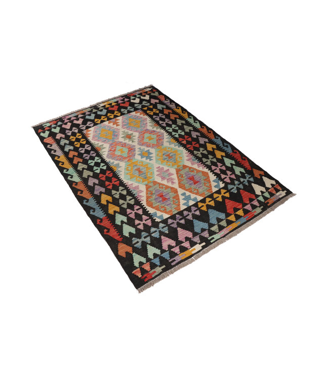 177x127  cm Handgemaakte Afghaanse traditionele Kelim Vloerkleed Wol Tapijt