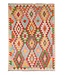 Kelimshop 173x126 cm Handgefertigter Afghanischer traditioneller Kelim Teppich Woll