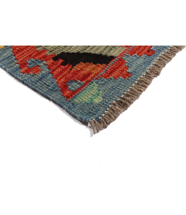 Kelim kleed loper  291x81 cm   vloerkleed tapijt kelims hand geweven