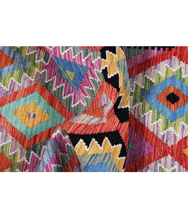 Kelim kleed loper  291x81 cm   vloerkleed tapijt kelims hand geweven