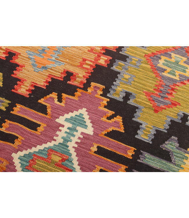 Naila kelim Handgeweven  309x204 cm  Traditional Kelim Tapijt Wol