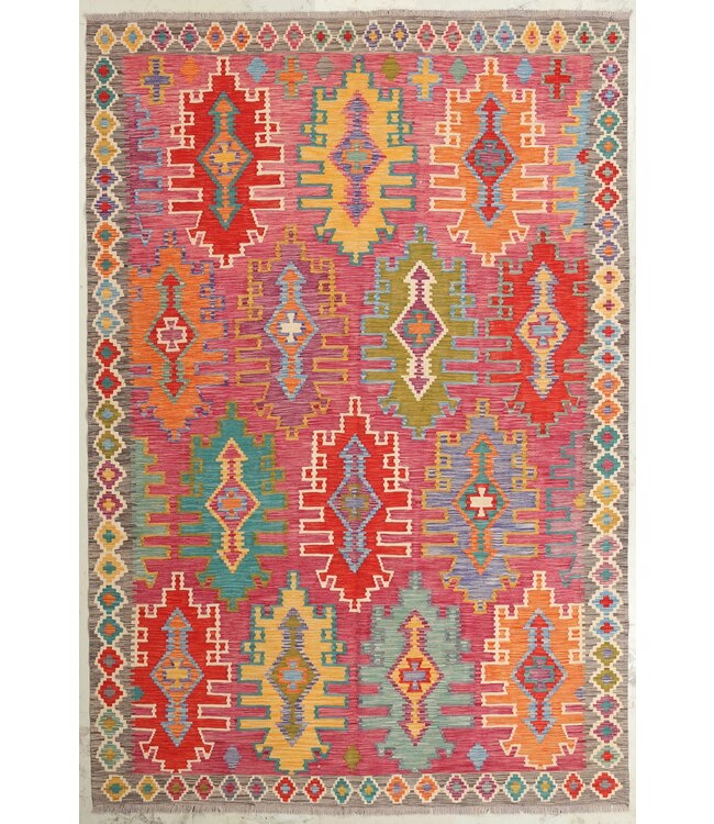 Naila kelim  Handmade   307x205 cm Traditional Kilim Area Rug Wool Carpet