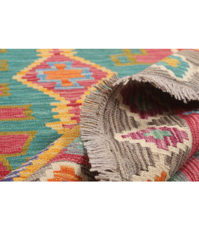 Naila kelim  Handmade   307x205 cm Traditional Kilim Area Rug Wool Carpet