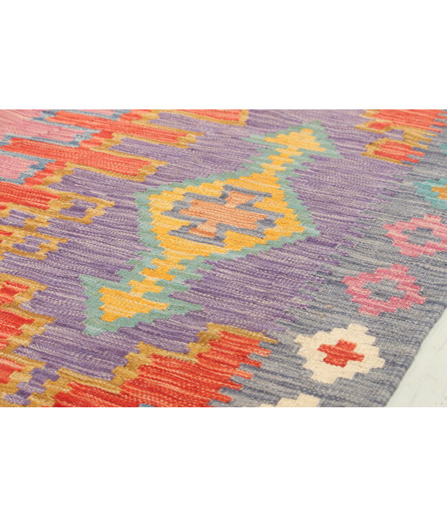 Naila kelim Handgeweven  308x197 cm  Traditional Kelim Tapijt Wol