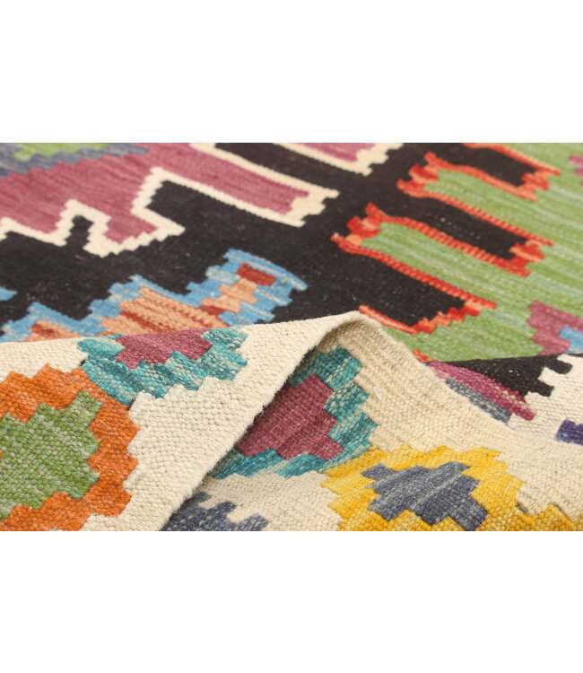 Naila kelim  Handgemacht 300x204 cm  Traditional Wolle Kelim Teppich