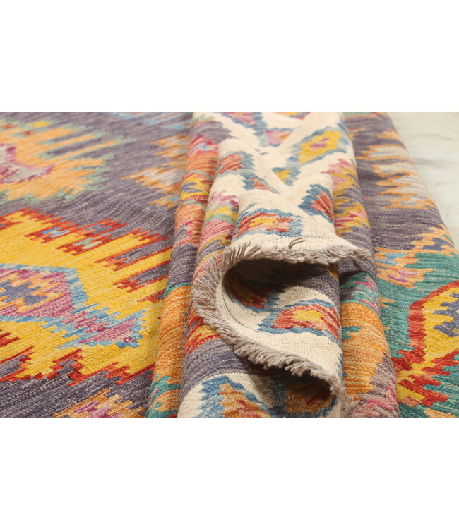 Naila kelim  Handmade   248x202 cm Traditional Kilim Area Rug Wool Carpet