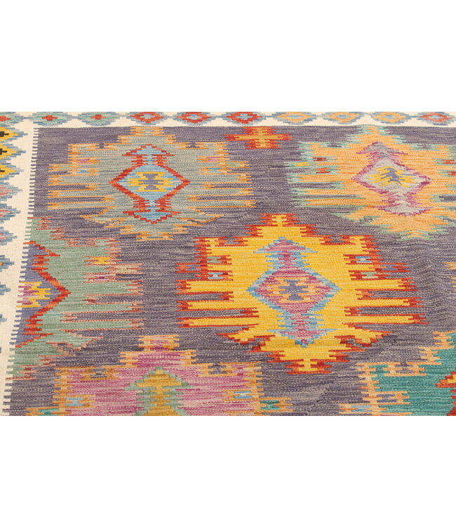 Naila kelim  Handgemacht  248x202 cm Traditional Wolle Kelim Teppich