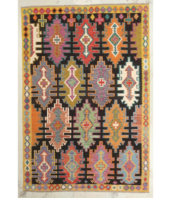 Naila kelim  Handmade 300x206 cm  Traditional Kilim Area Rug Wool Carpet