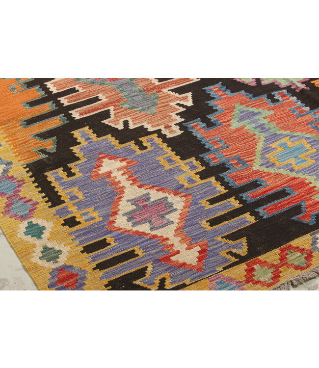 Naila kelim Handgeweven  300x206 cm Traditional Kelim Tapijt Wol