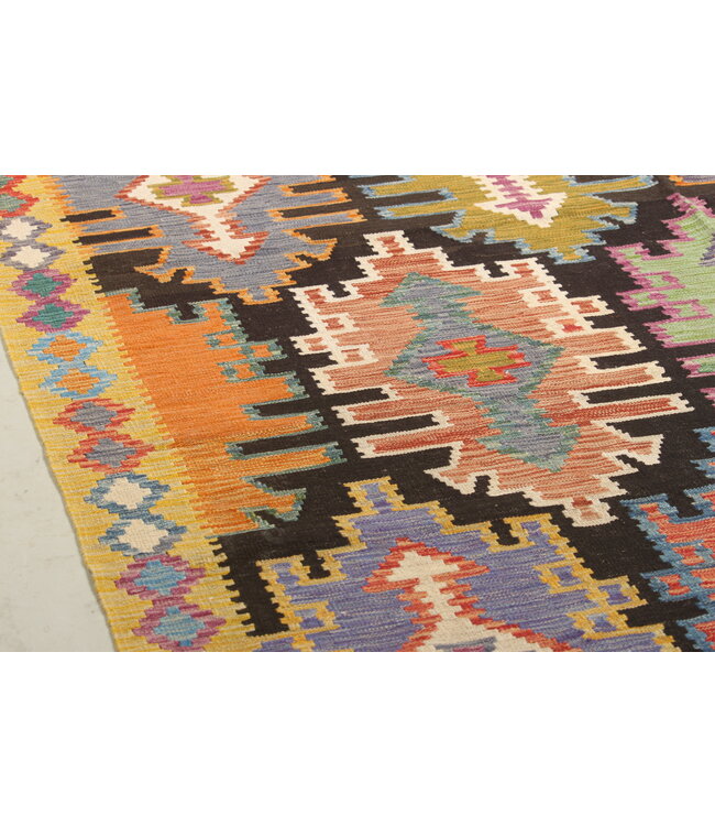 Naila kelim  Handgemacht  300x206 cm  Traditional Wolle Kelim Teppich