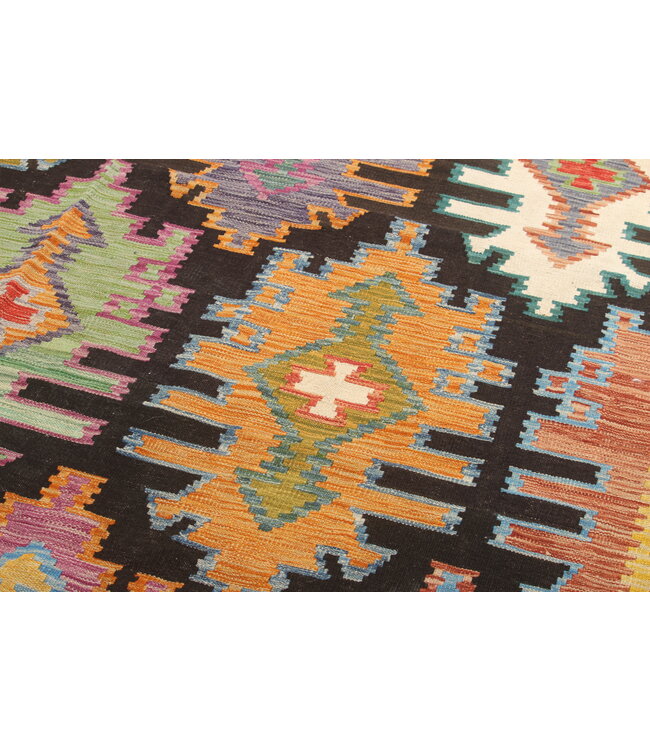 Naila kelim  Handgemacht  300x206 cm  Traditional Wolle Kelim Teppich