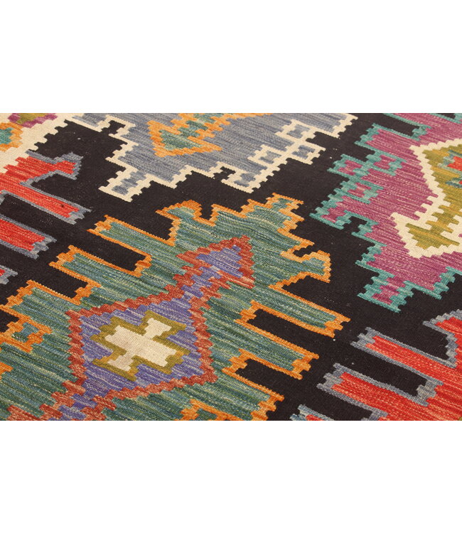 Naila kelim Handgeweven 300x202 cm Traditional Kelim Tapijt Wol