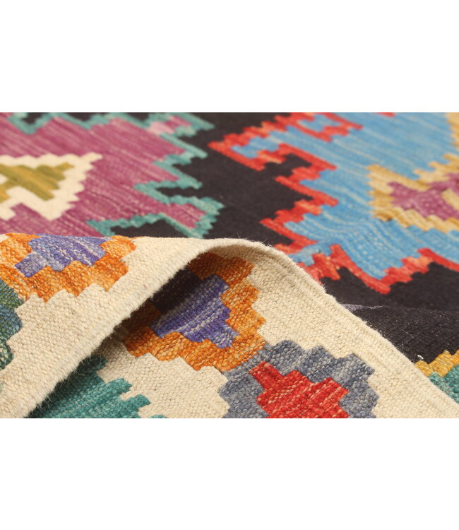 Naila kelim Handgeweven 300x202 cm Traditional Kelim Tapijt Wol