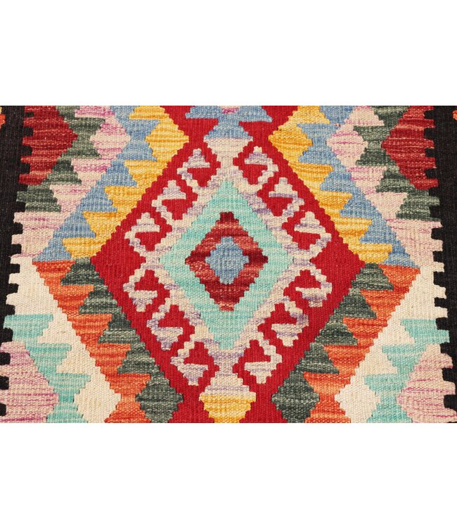 Kelim kleed loper   265x77 cm   vloerkleed tapijt kelims hand geweven