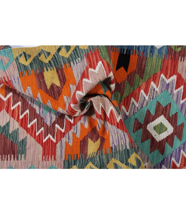 Kelim kleed loper 251x82 cm  vloerkleed tapijt kelims hand geweven