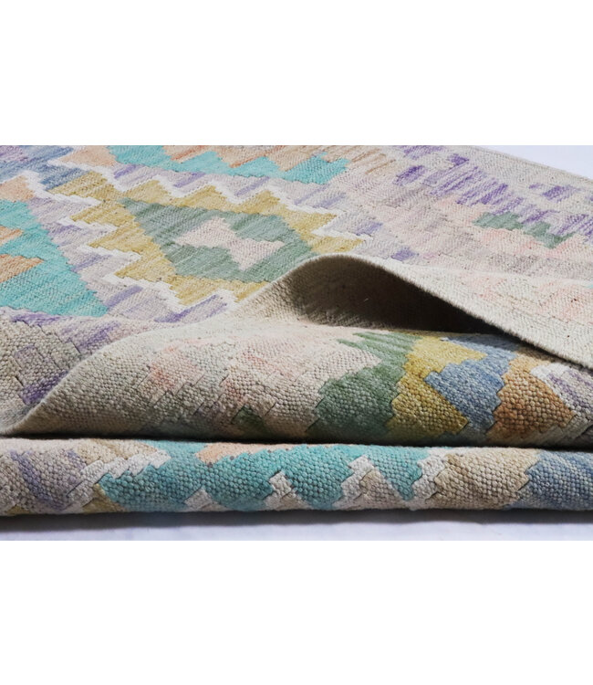 Kelim kleed loper 251x80 cm  vloerkleed tapijt kelims hand geweven