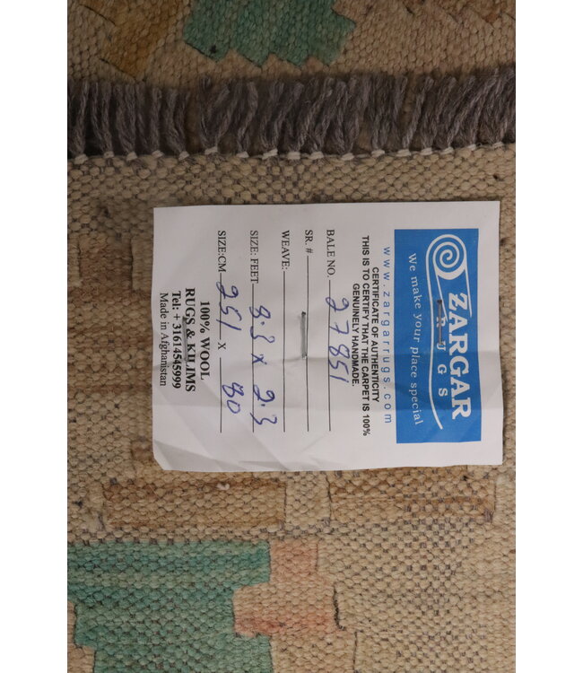 Kelim rug runner 251x80 cm