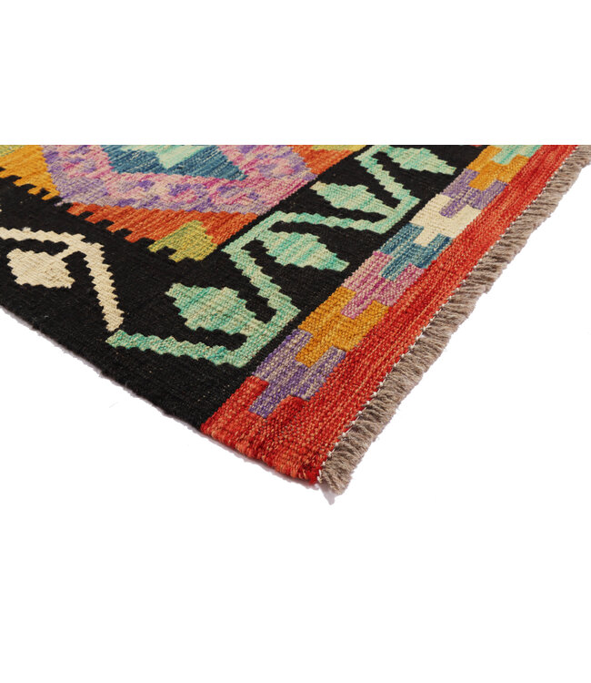 Kelim kleed loper 248x82 cm  vloerkleed tapijt kelims hand geweven