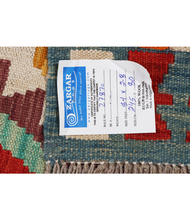 Kelim teppich läufer 245x80 cm