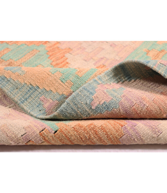 Kelim kleed loper 195x73 cm  vloerkleed tapijt kelims hand geweven