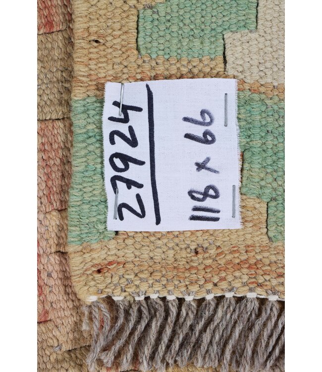 188x64 cm Handmade Afghan Traditional Kelim Area Rug Wool Carpet